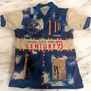 Vintage Toga Solvang Century Santa Maria 1993 Cycling Jersey Medium